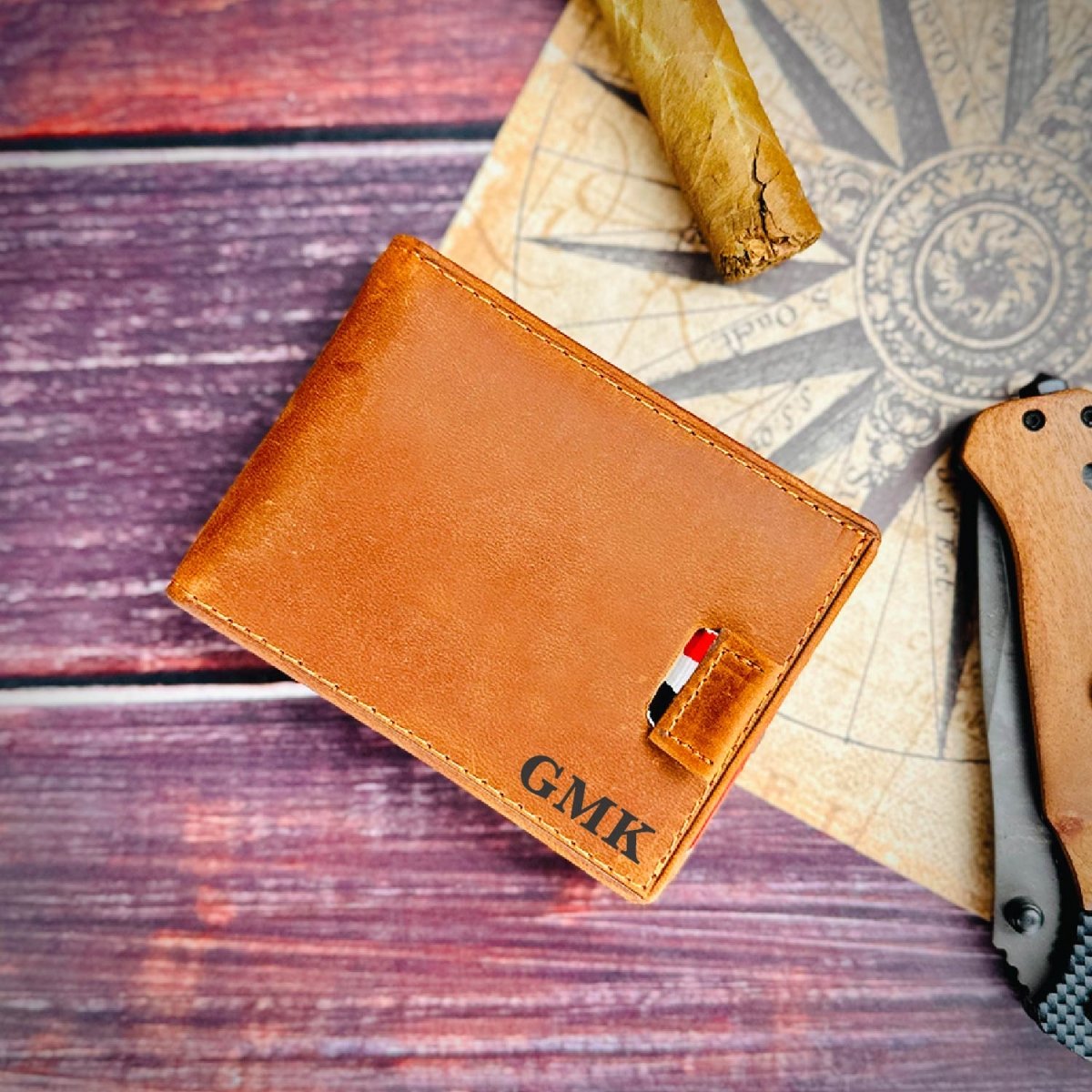 Wallet QuickFold Leather Wallet by Groovy Groomsmen Gifts