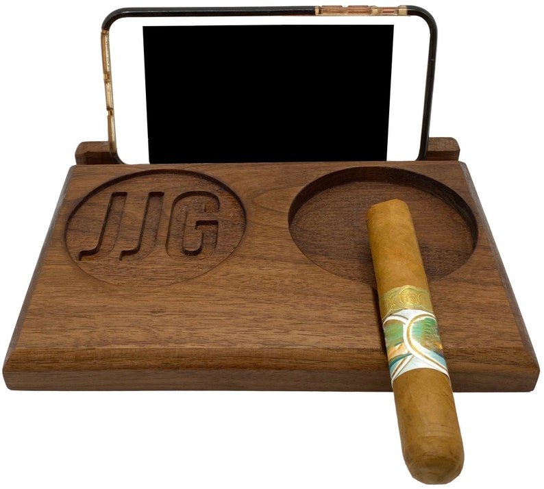 Cigar Walnut Puro Cigar Ashtray by Groovy Groomsmen Gifts