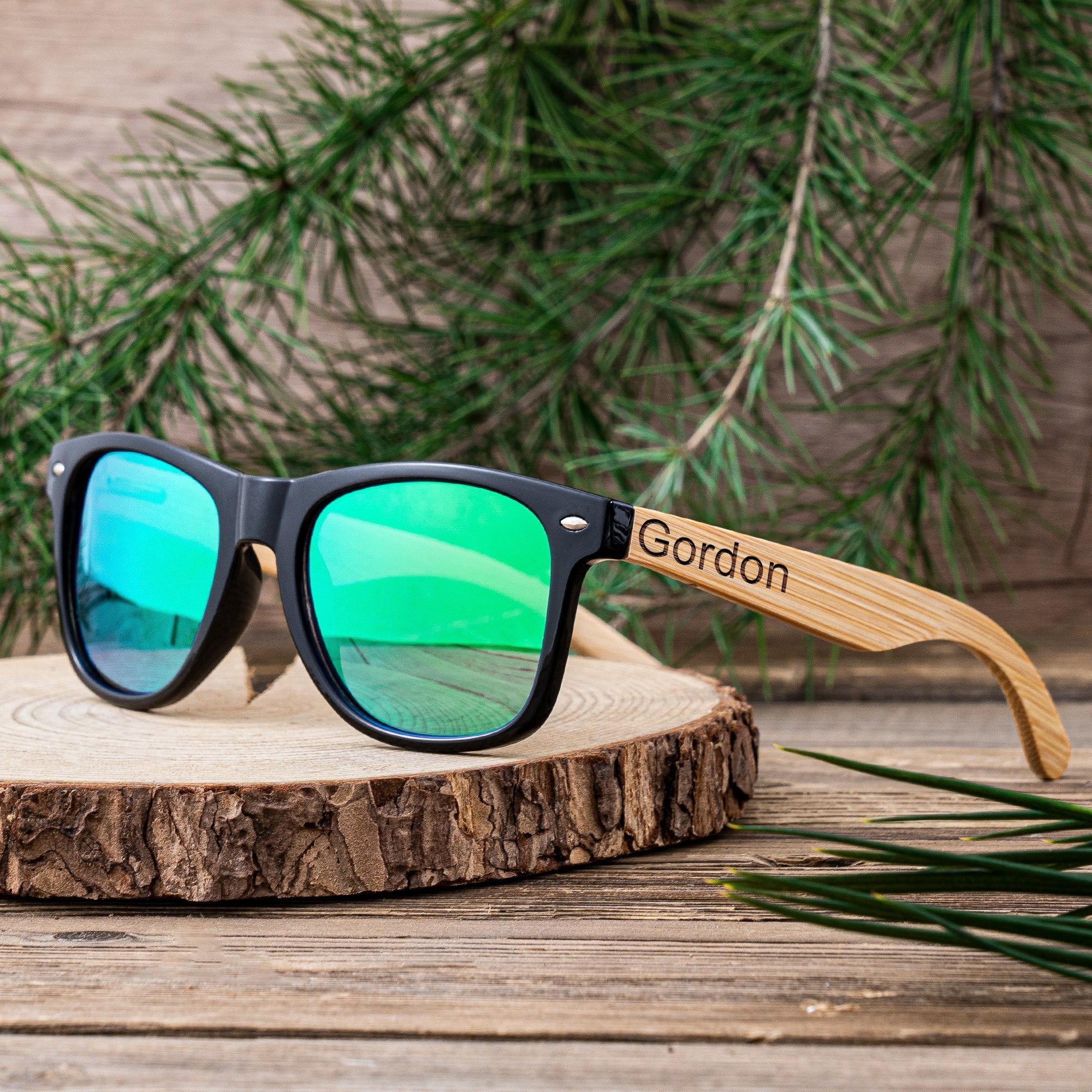 Sunglasses Walnut Warriors by Groovy Groomsmen Gifts