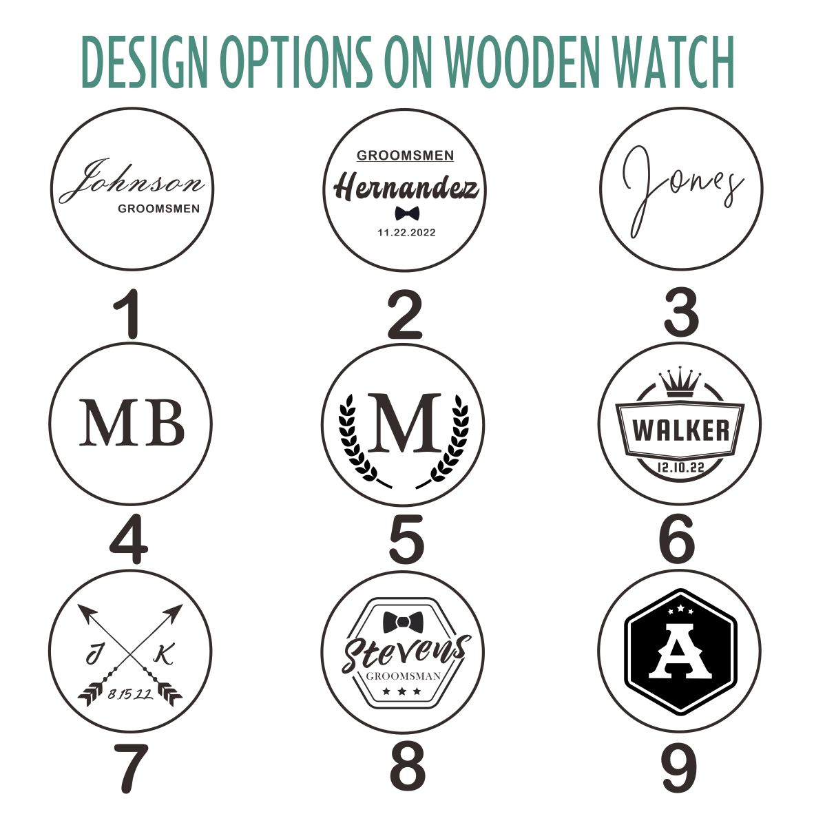 Watches Custom Bamboo Watch by Groovy Groomsmen Gifts