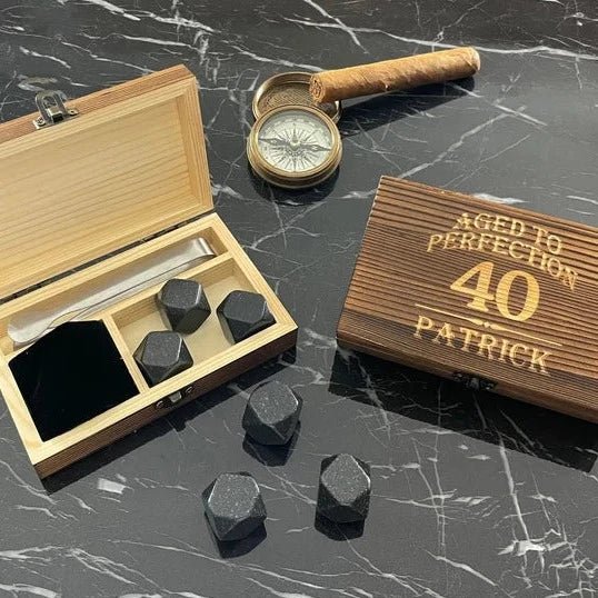 Whiskey Whiskey Diamond Stones Set by Groovy Groomsmen Gifts