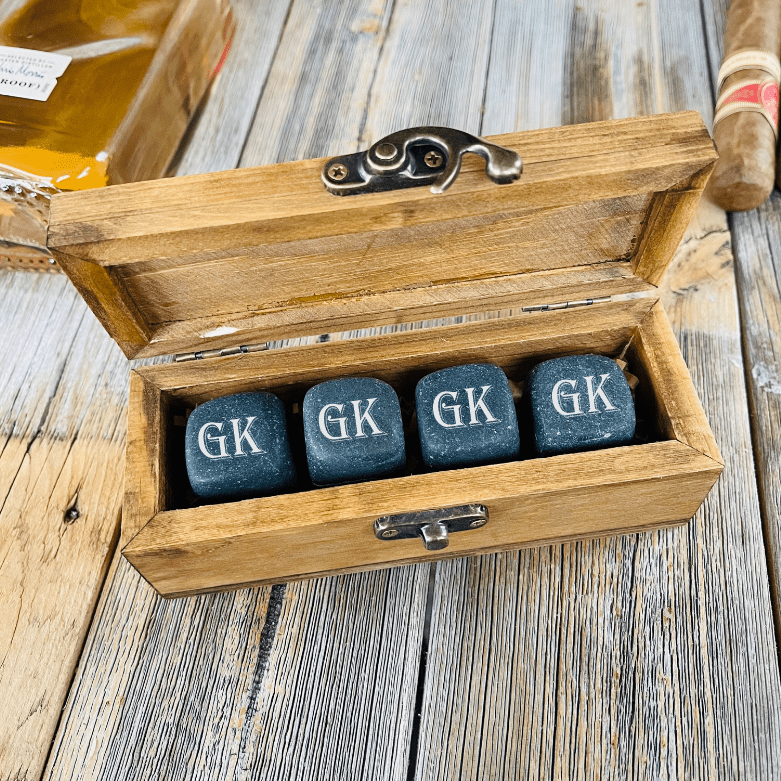 Whiskey Engraved Whiskey Stones by Groovy Groomsmen Gifts