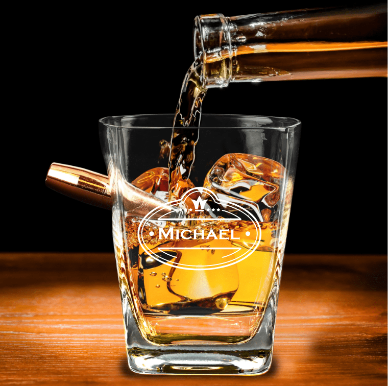 Whiskey Glass Bullet Proof Whiskey Glass by Groovy Groomsmen Gifts