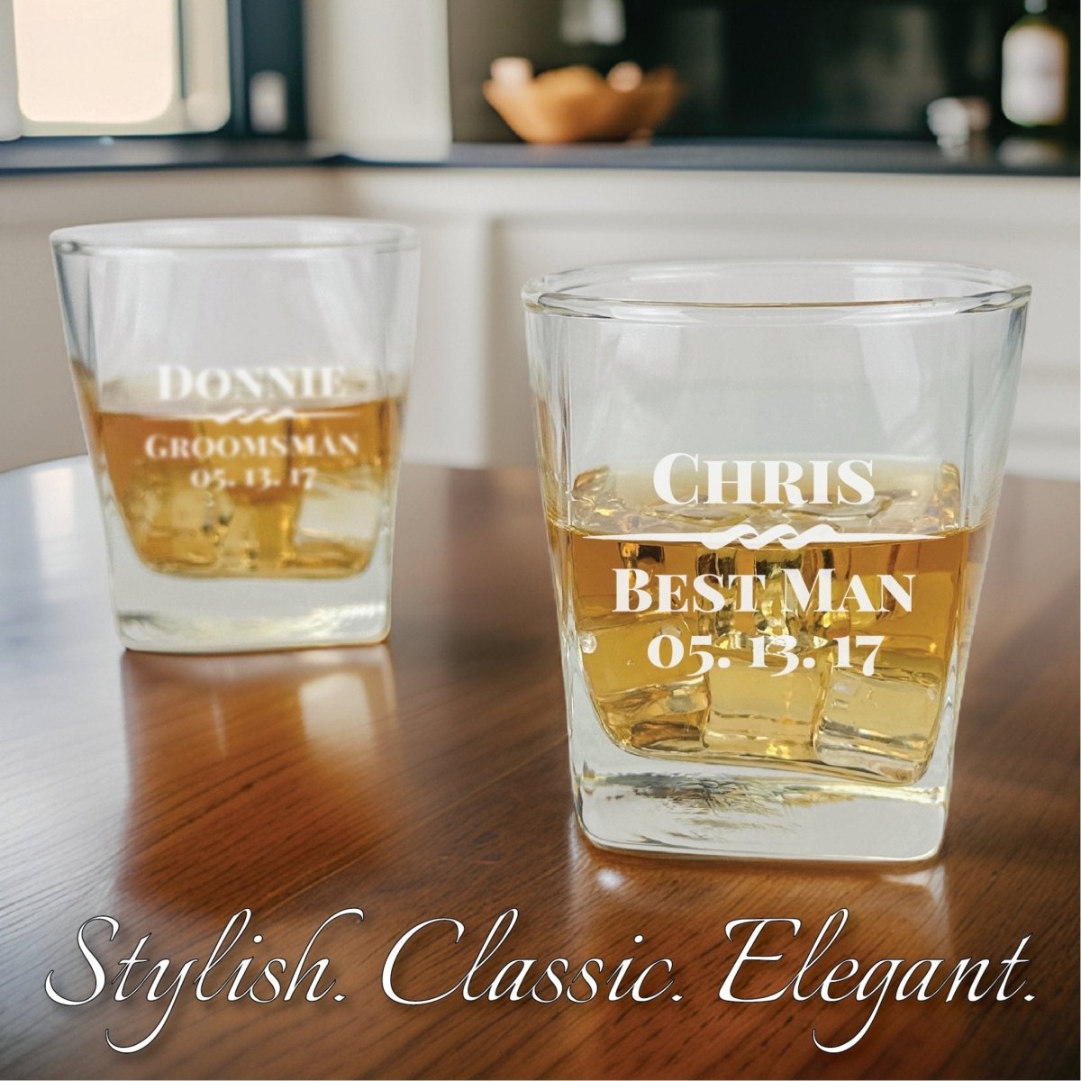 Whiskey Glass Whiskey Smash by Groovy Groomsmen Gifts