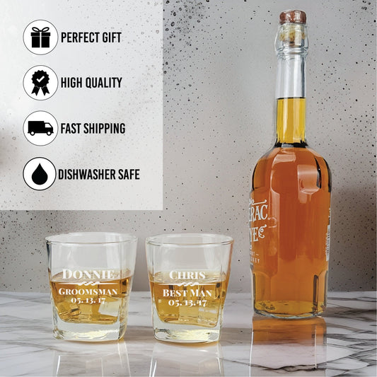 Whiskey Glass Whiskey Smash by Groovy Groomsmen Gifts