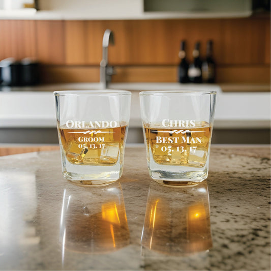 Whiskey Glass Whiskey Smash by Groovy Groomsmen Gifts