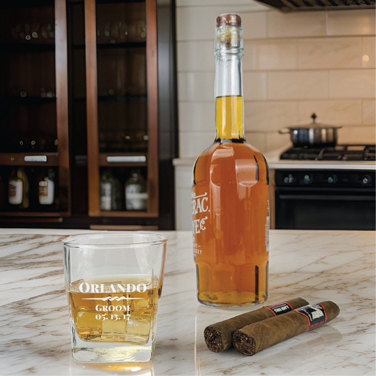 Whiskey Glass Whiskey Smash by Groovy Groomsmen Gifts