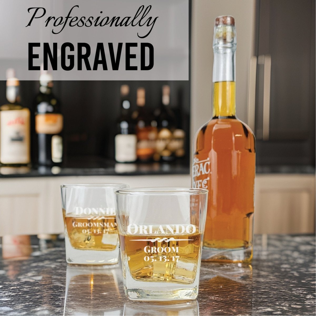 Whiskey Glass Whiskey Smash by Groovy Groomsmen Gifts