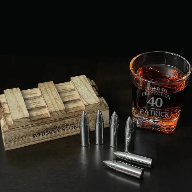 Whiskey High Caliber Whiskey Glass by Groovy Groomsmen Gifts