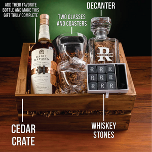 Whiskey Crate Gift Set