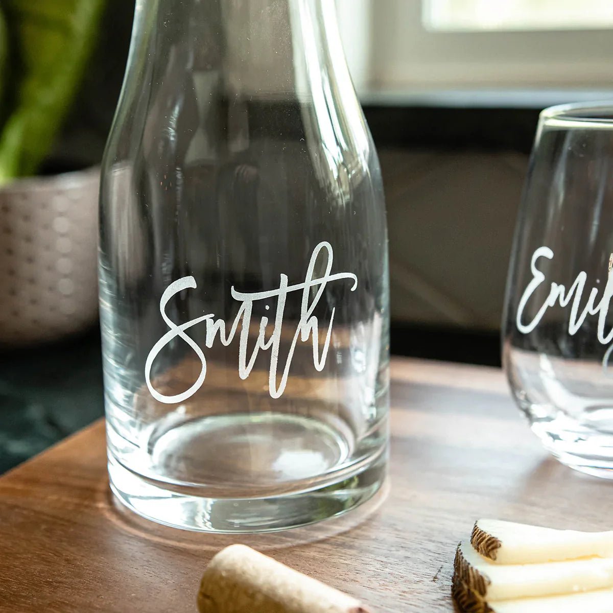 wine Personalized Wine Decanter Set by Groovy Groomsmen Gifts