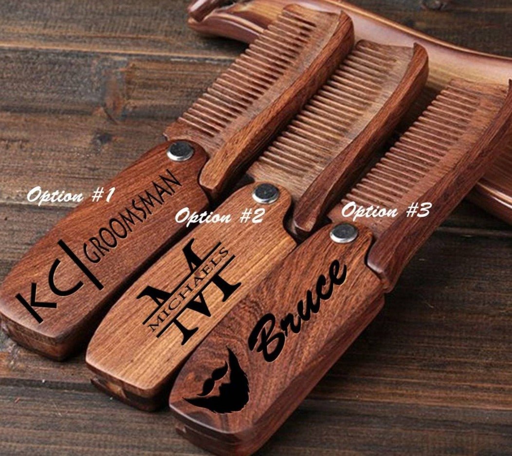 Guy Gifts Wood You Comb Over by Groovy Groomsmen Gifts