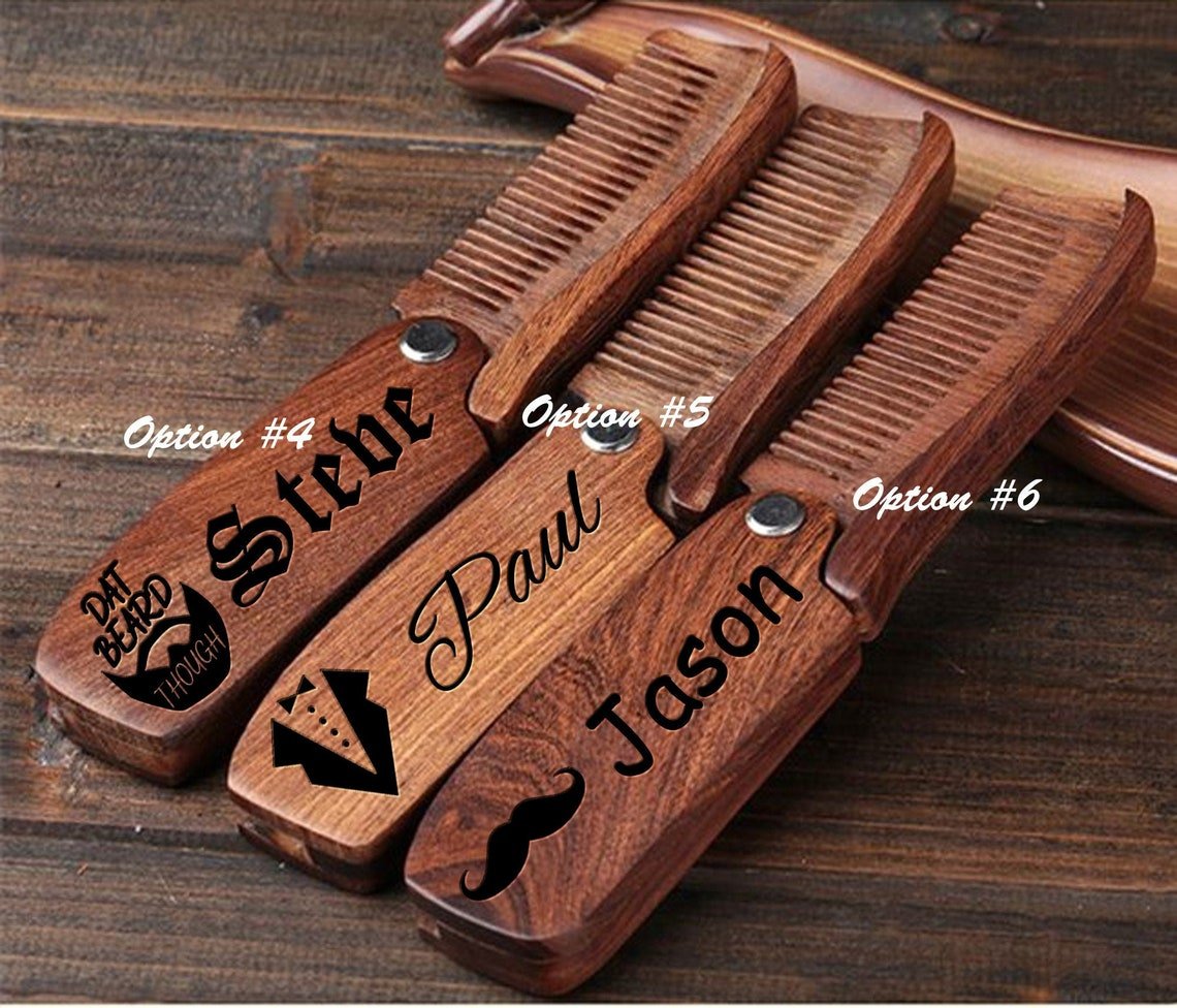 Guy Gifts Wood You Comb Over by Groovy Groomsmen Gifts