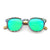 Wooden Sunglasses AquaWave, Square | Abalone by Groovy Groomsmen Gifts