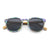 Wooden Sunglasses AquaWave, Square | Abalone by Groovy Groomsmen Gifts