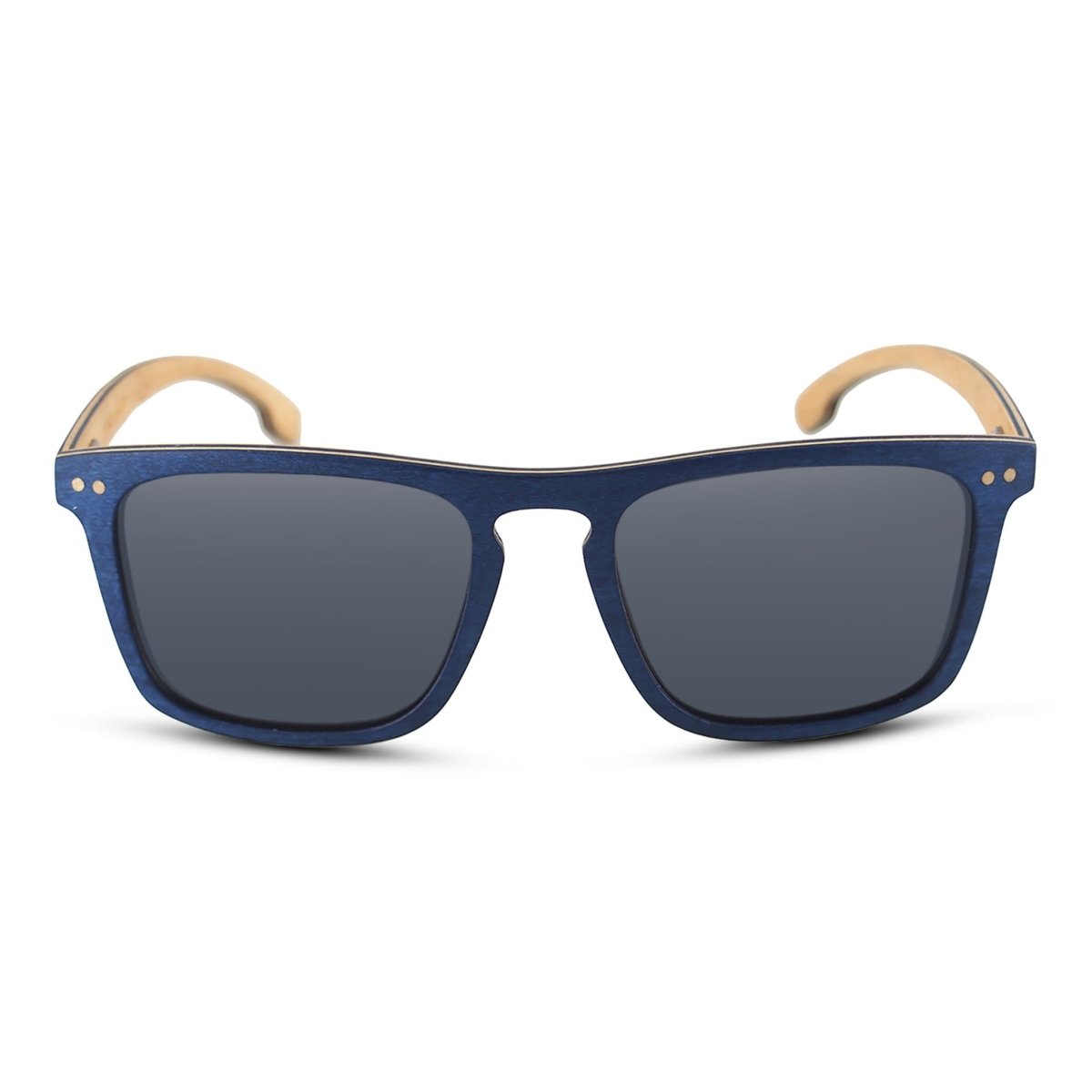 Wooden Sunglasses Blu | Maple Wood Sunglasses by Groovy Groomsmen Gifts