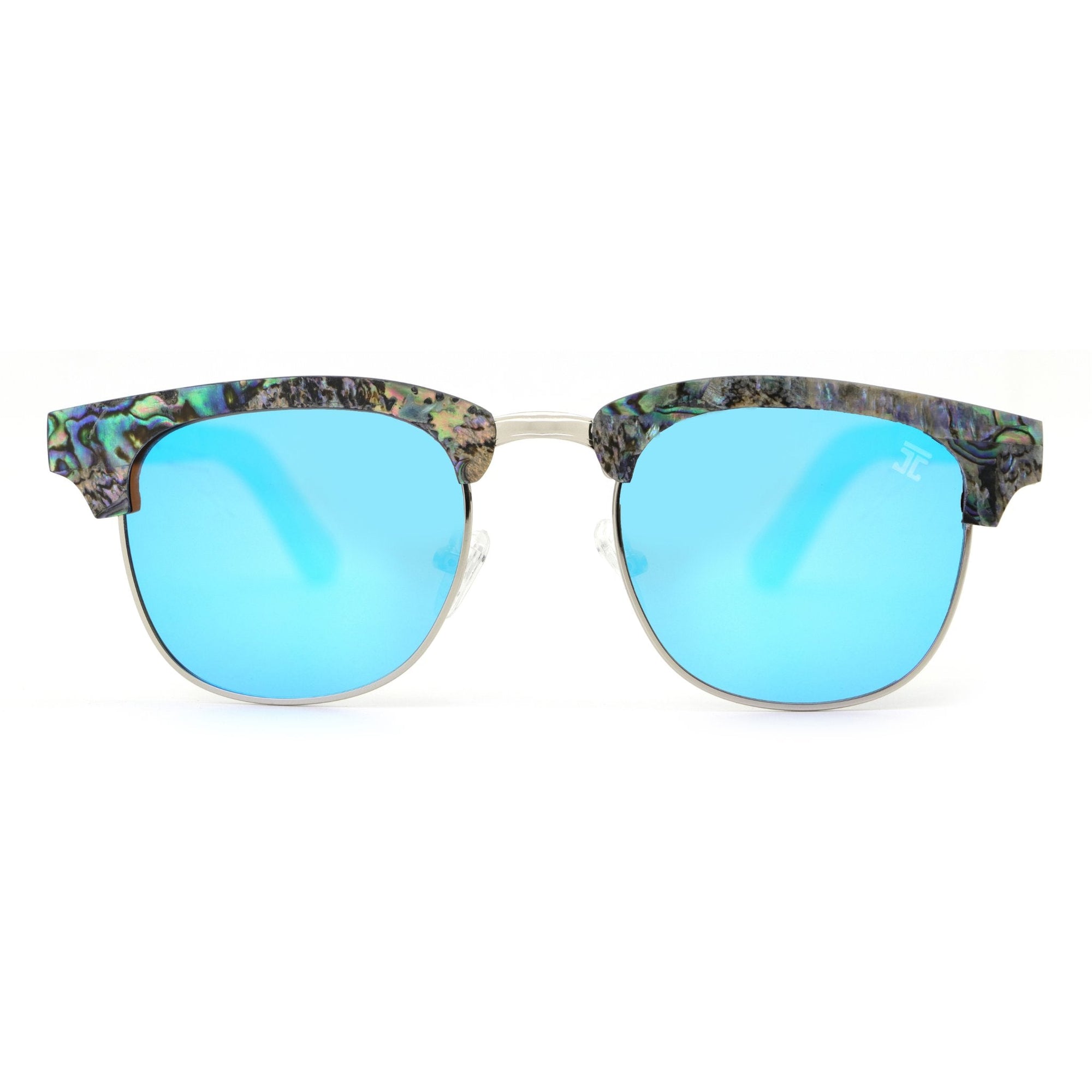 Wooden Sunglasses Malcolm 2 | Abalone by Groovy Groomsmen Gifts