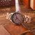 Wooden Watch American Walnut | Walnut Northstar Watch by Groovy Groomsmen Gifts