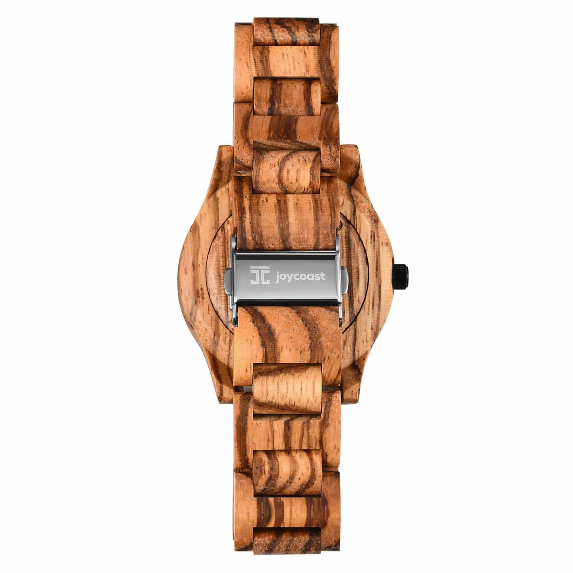 Wooden Watch Zebby | Zebrawood Watch by Groovy Groomsmen Gifts