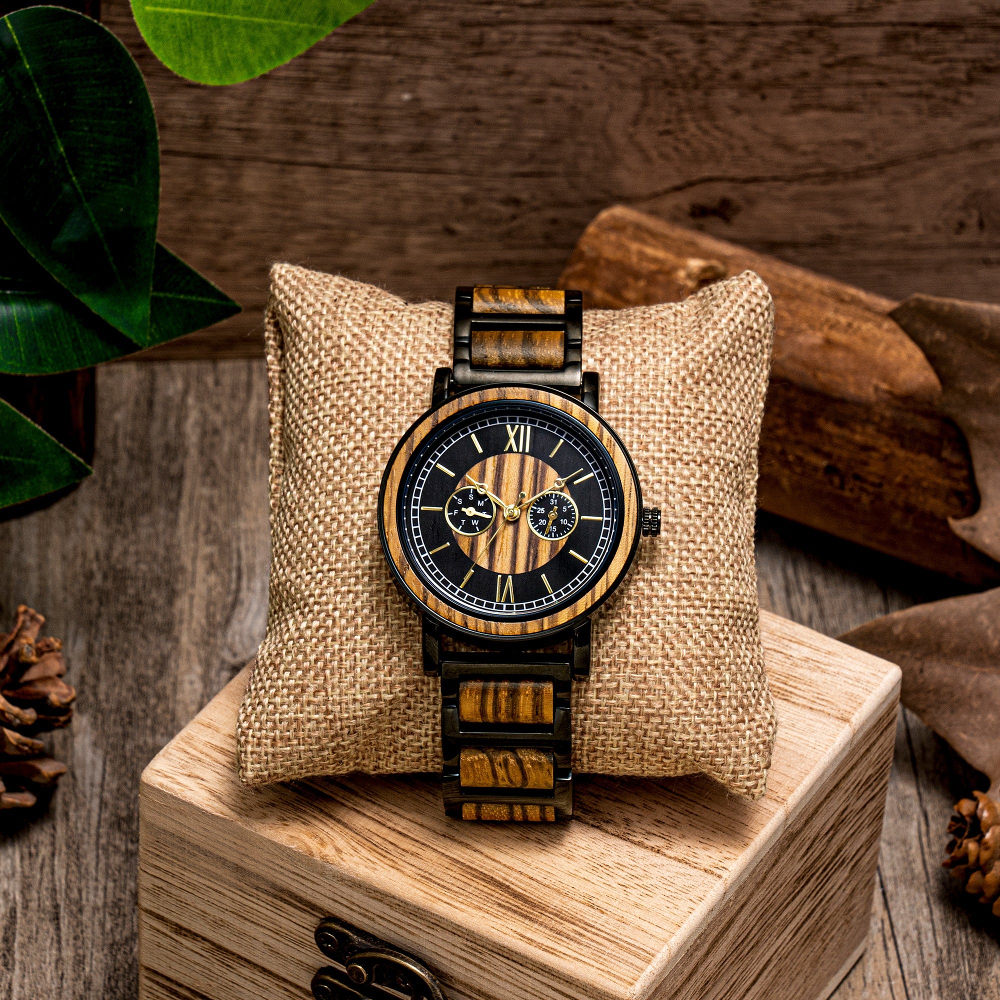 Engraved Wooden Watches Father's Day 