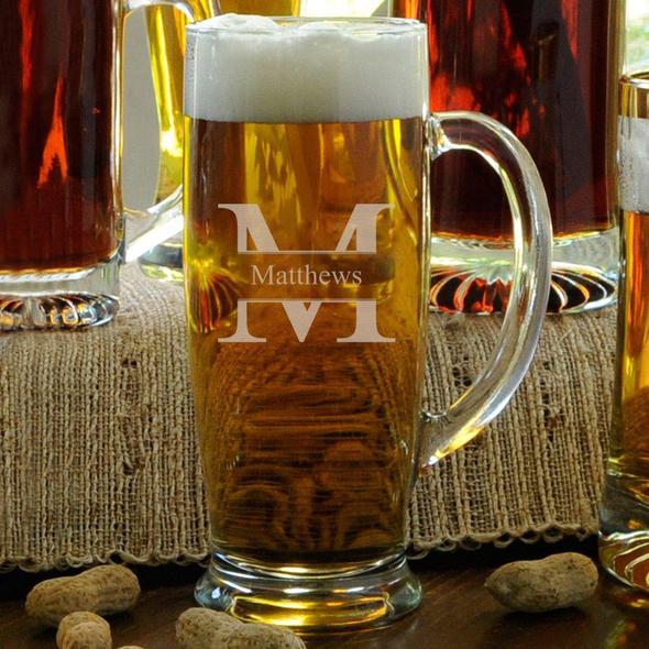 Custom Engraved 12oz Beer Mug, Personalized Groomsmen Beer Glass – Happily  Ever Etched