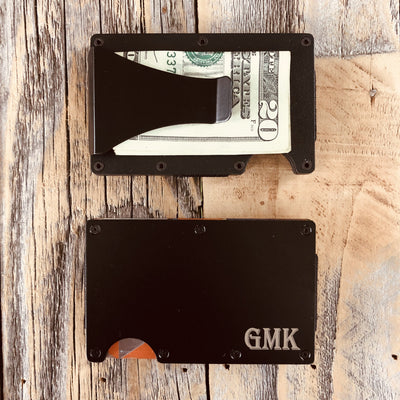 Personalized Money Clip Wallet Minimalist Wallet Custom 
