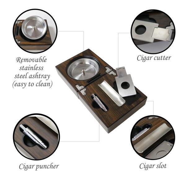 Multi-Use Cigar Ashtray - Groovy Groomsmen Gifts