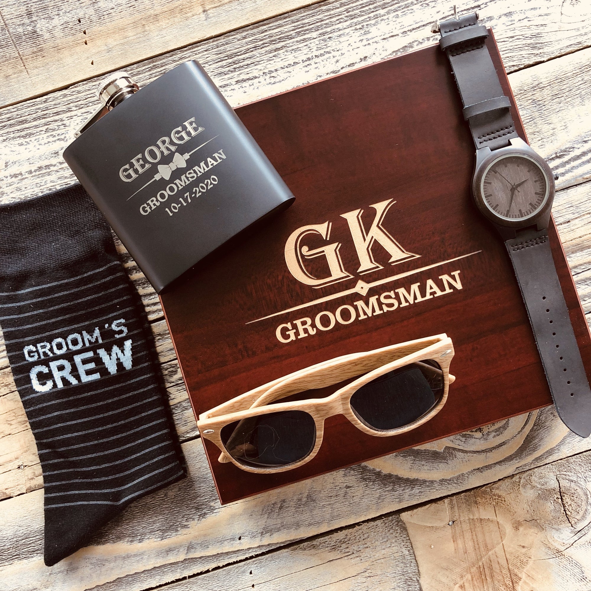 Premium Photo  Men's accessories glasses, knife, flask, watch on