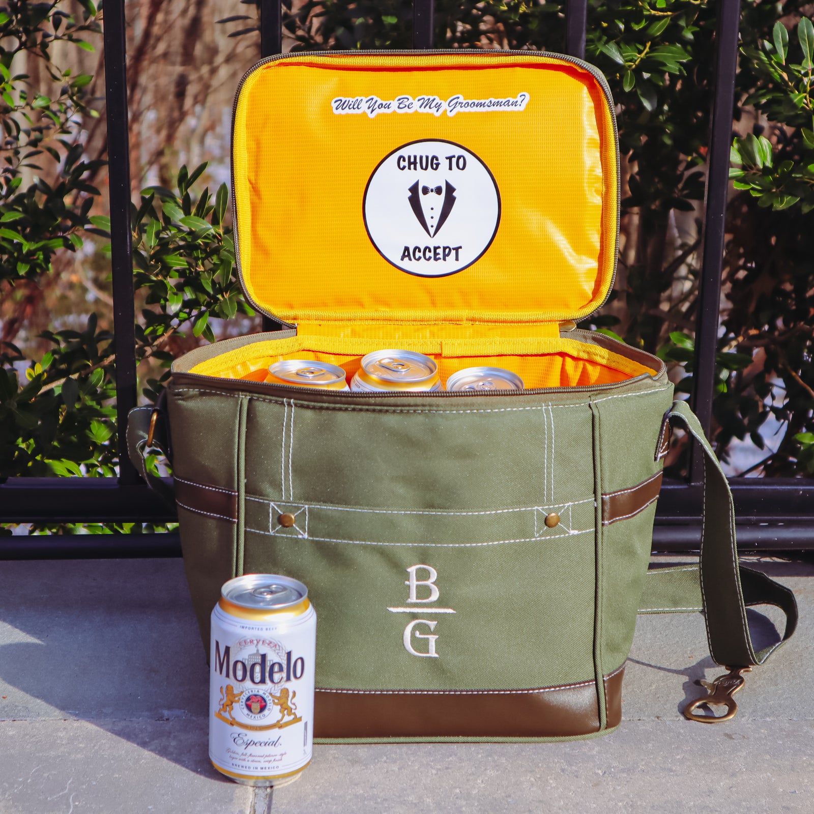 Double Compartment 12-Pack Golf Cooler - Personalization Available
