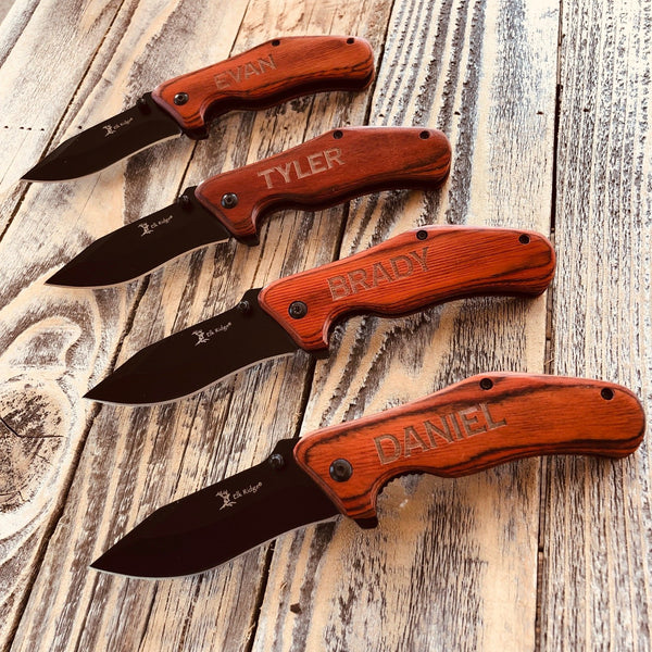 Premium EDC Slim Pocket Knife - Groovy Groomsmen Gifts