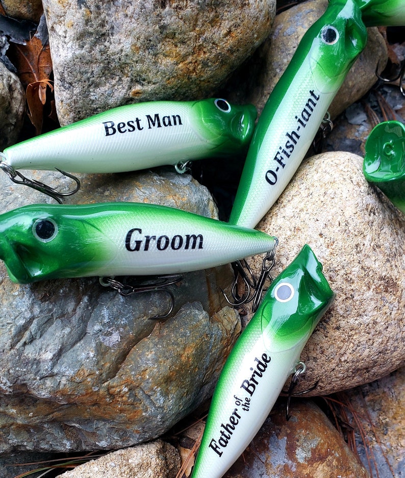 Wedding Fishing Lures, Personalized Best Man Fishing Lure, Groomsmen  Fishing Proposal. Fishing Gifts From the Bride and Groom 