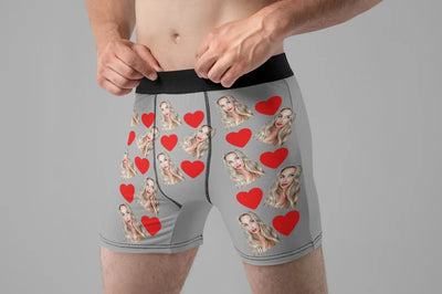 Custom Pictures on Boxers - Groovy Groomsmen Gifts