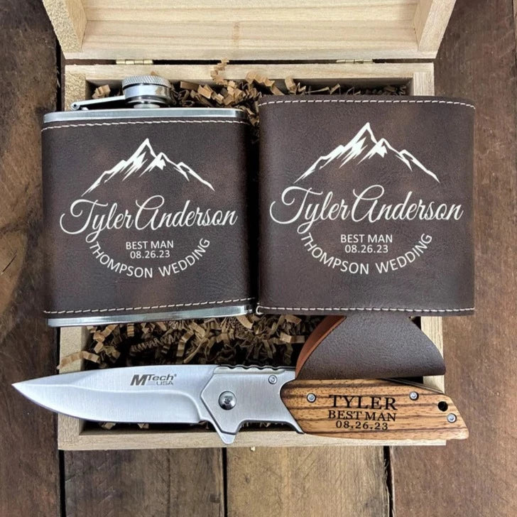  Personalized Engraved Pocket Knife With Gift Box