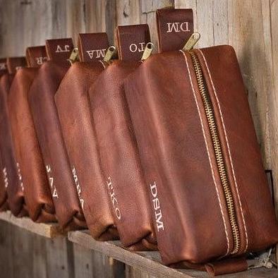 Sogaïa ™ personalized leather toiletry bag