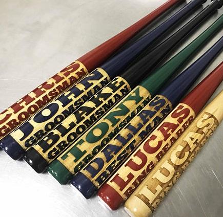 Custom Engraved Baseball Bats Personalized with 2 Lines